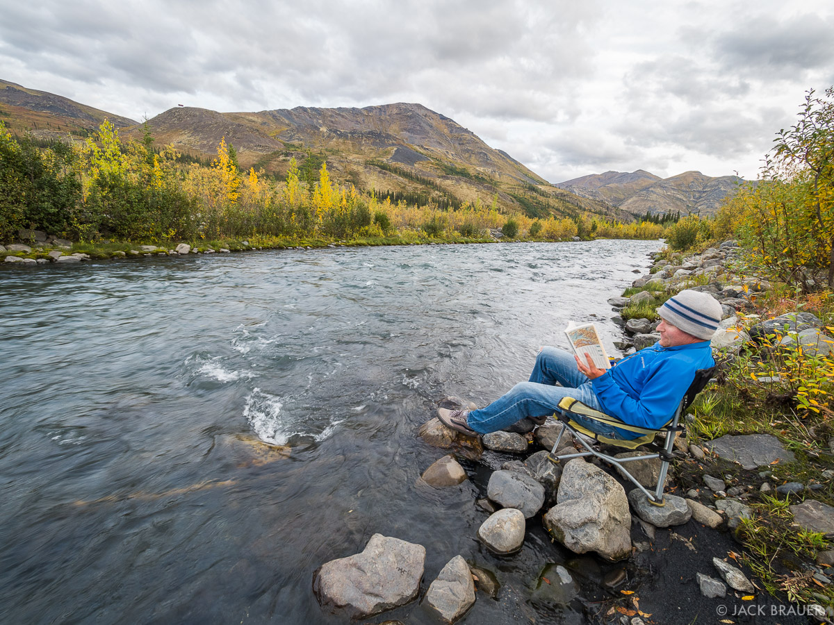 Camping along the North Klondike River